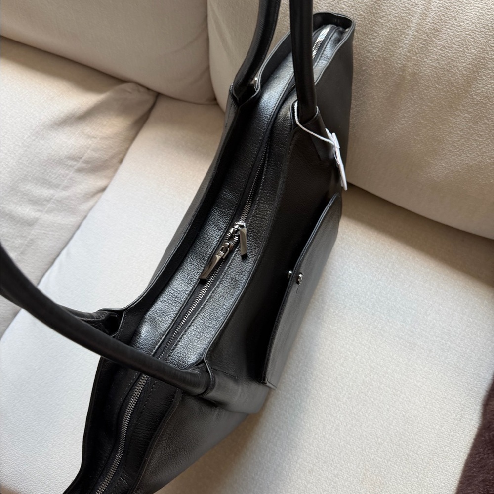 Hammitt Black Leather Studded Tote - Picture 7 of 8